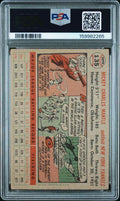 1956 TOPPS #135 MICKEY MANTLE GRAY BACK PSA 2
