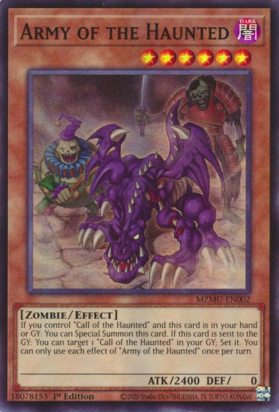 Army of the Haunted - MZMU-EN002 - Super Rare - 1st Edition