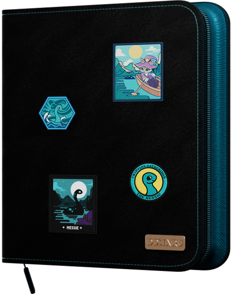 Gatherer's Tavern DOMARU Binder Cryptids Collection - 12-Pocket - Turquoise Loch