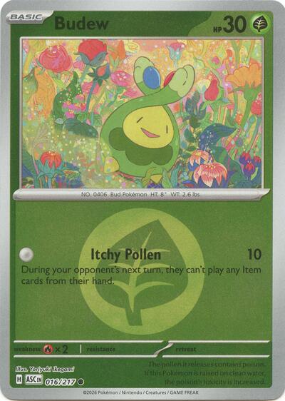 Budew - Energy Symbol Pattern - 016/217 - Common [me025-016] [Reverse Holo]