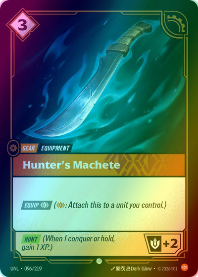 Hunter's Machete - 096/219 [Unleashed] [Foil]