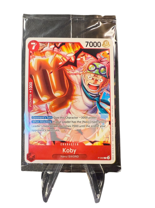 SEALED Koby P-092 & Monkey.D.Luffy P-L OP-12 Release Event Promo