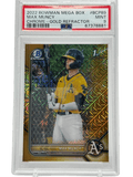 2022 Bowman Mega Max Muncy #BCP-89 Gold Refractor /50 PSA 9