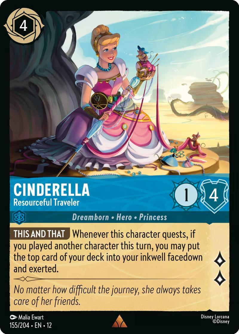 Cinderella - Resourceful Traveler - 155/204 [Wilds Unknown] [Non-Foil]