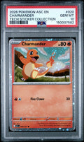 2026 POKEMON ASC EN-ASCENDED HEROES 020 CHARMANDER TECH STICKER COLLECTION PSA 10