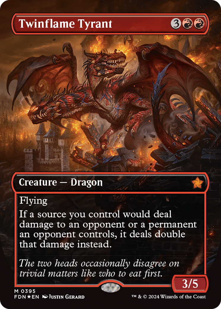 Twinflame Tyrant (FDN-395) - Foundations (Borderless) Foil