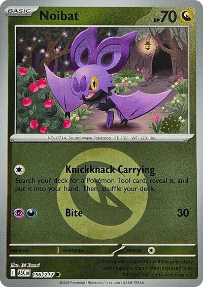 Noibat - Energy Symbol Pattern - 156/217 - Common [me025-156] [Reverse Holo]