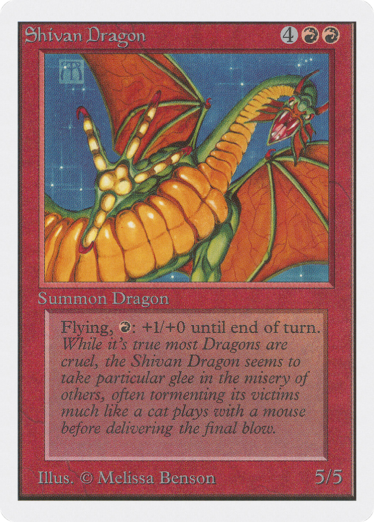 Shivan Dragon (2ED-175) - Unlimited Edition