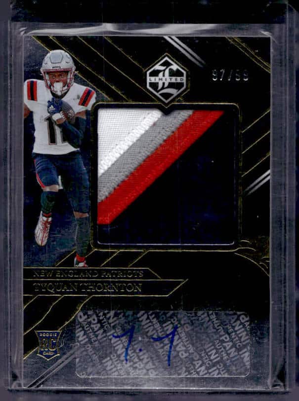 2022 Panini Limited Tyquan Thornton #165 Rookie Patch Autograph /99