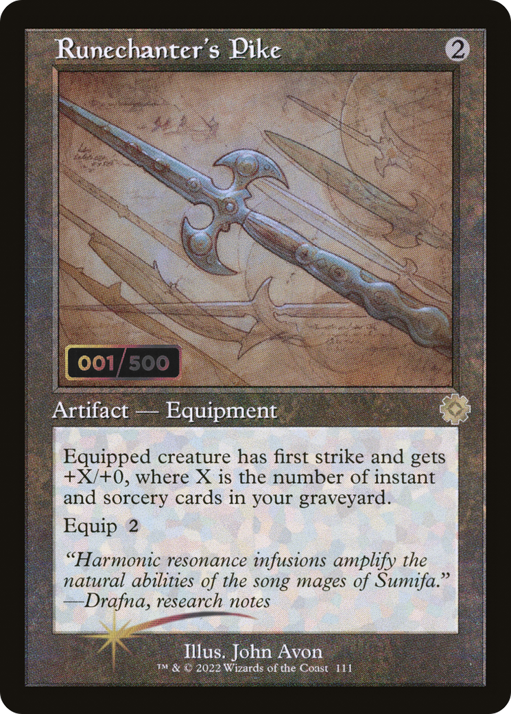 Runechanter's Pike (BRR-111Z) - The Brothers' War Retro Artifacts Foil