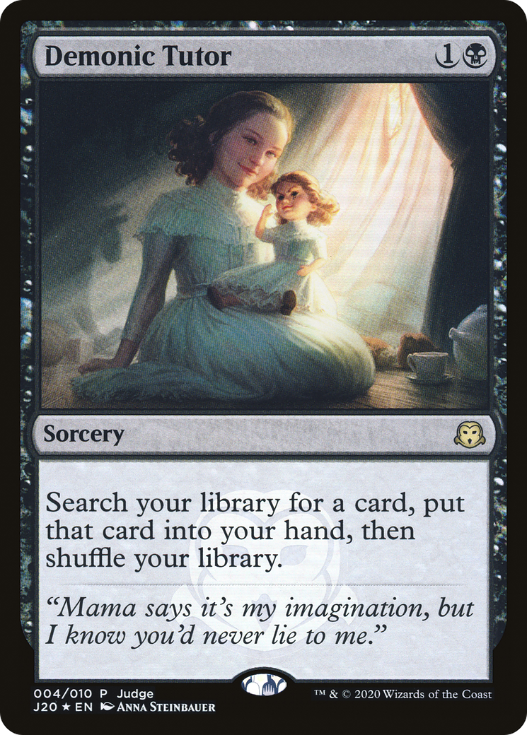 Demonic Tutor (JDG-004) - Judge Gift Cards 2020 Foil