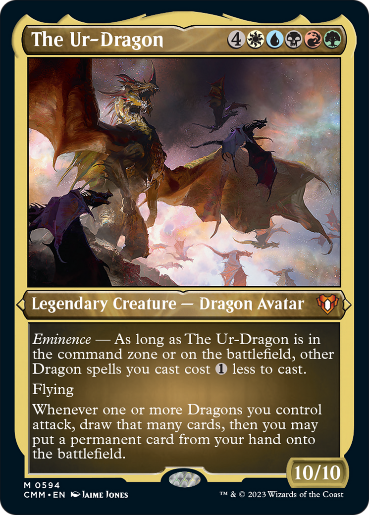 The Ur-Dragon (CMM-594) - Commander Masters Etched Foil