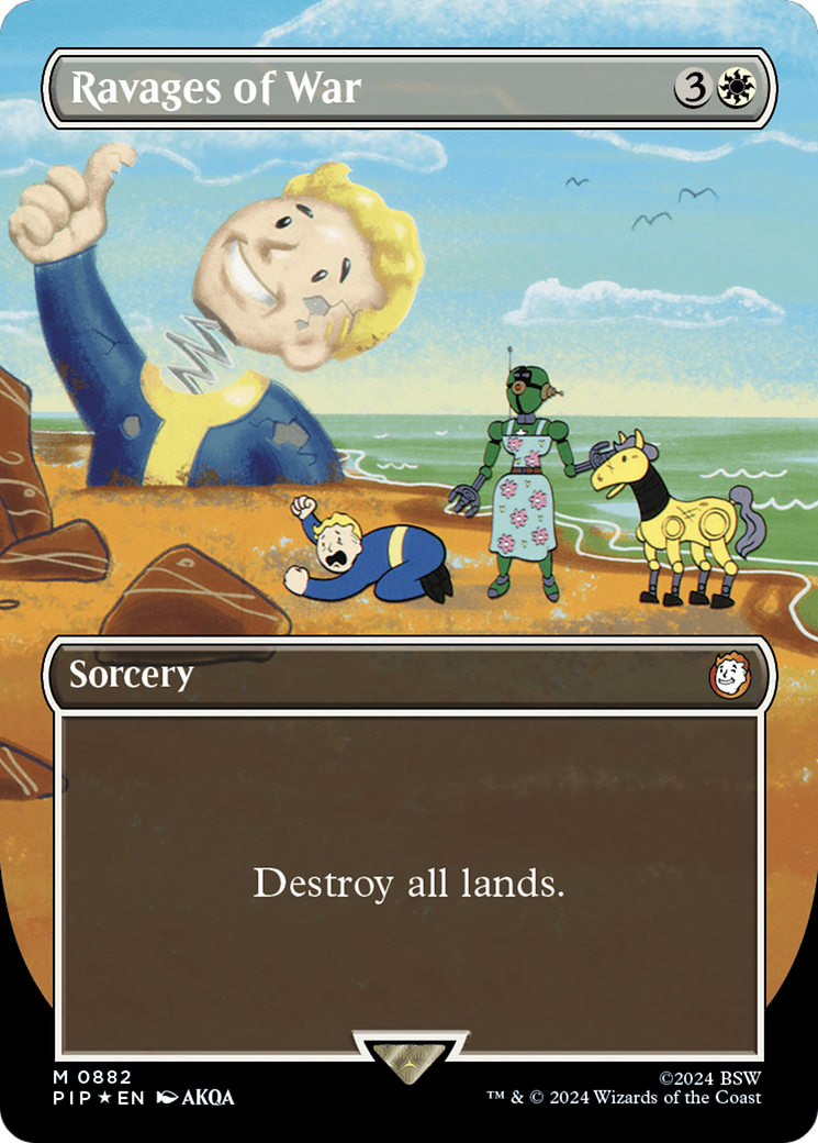 Ravages of War (PIP-882) - Fallout (Borderless) Foil