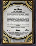 2022 Topps Transcendent CJ Abrams #TCA-CJA Rookie Autograph Green Foil /15