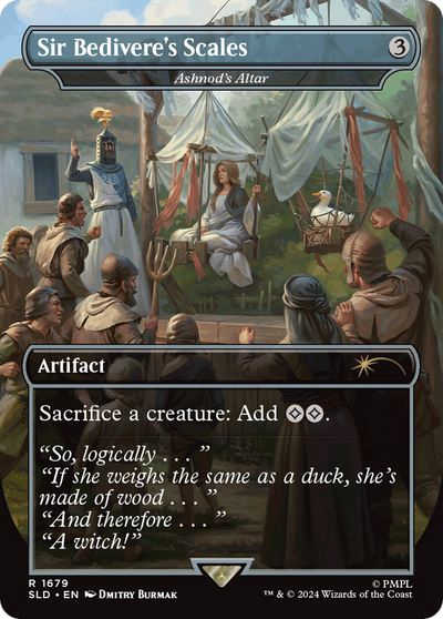 Ashnod's Altar (SLD-1679) - Secret Lair Drop / Sir Bedivere's Scales (Borderless)