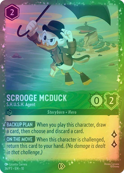 Scrooge McDuck - S.H.U.S.H. Agent - 36/P3 [Disney Lorcana Promo Cards] [Holofoil]
