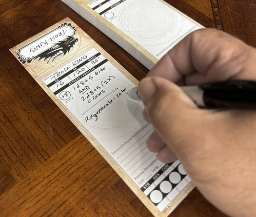 Stat Trackers: Blank Monster Trackers Pad