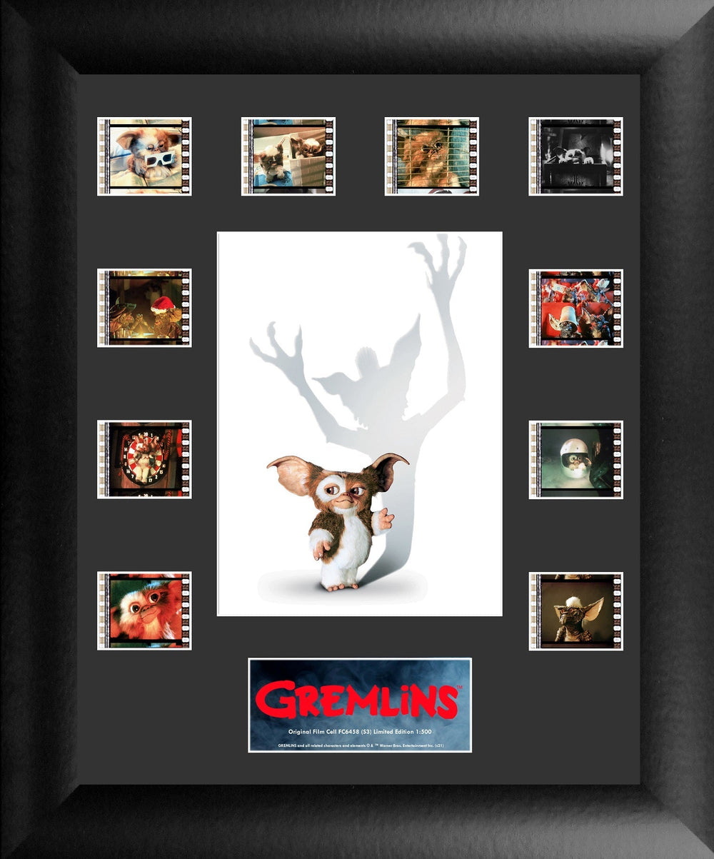 Film Cells:  Gremlins Mini Montage Framed FilmCells Presentation collectorZown Exclusive