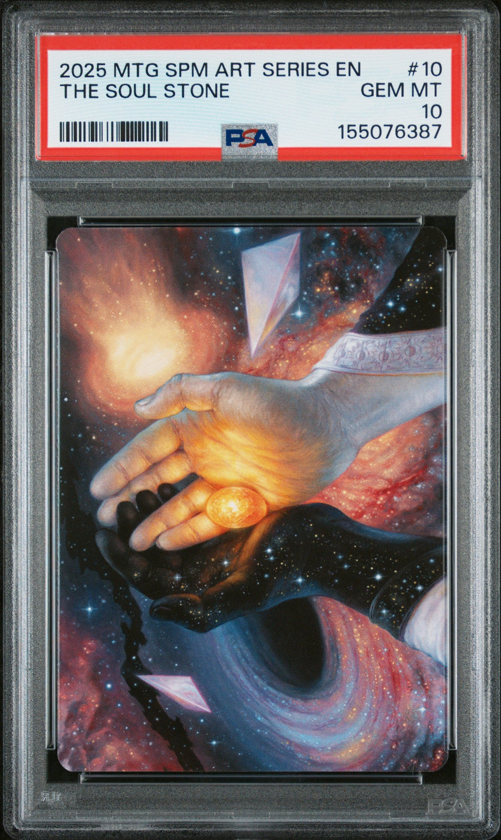 2025 Magic the Gathering Marvel's Spider-Man Art Series - The Soul Stone - #10 - PSA Graded Card