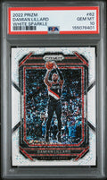 2022 Panini Prizm - Damian Lillard - White Sparkle SSP #62 - PSA Graded Card