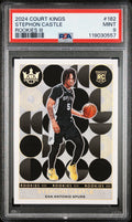 2024 Panini Court Kings - Stephon Castle - Rookies Level 3 III #182 - PSA Graded Card