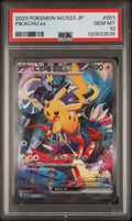 2023 Pokemon Japanese WCS23 - World Championships Yokohama Deck - Pikachu Ex - #001 - PSA Graded Card
