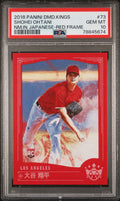 2018 Panini Diamond Kings - Shohei Ohtani - Name in Japanese - Red Frame #73 - PSA Graded Card