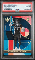 2024 Panini Court Kings - Stephon Castle - Rookies Level IV 4 #215 - PSA Graded Card