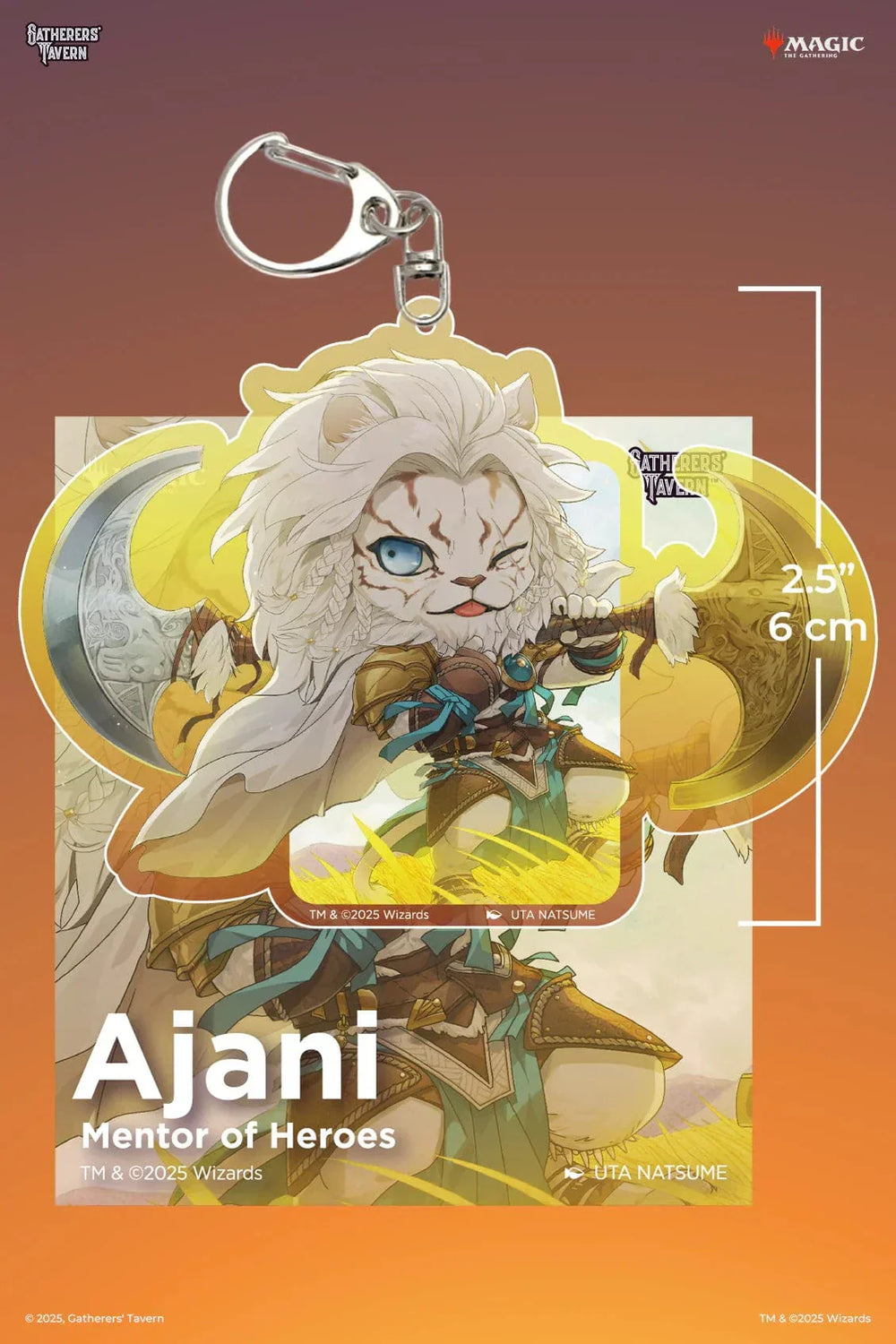 Magic: The Gathering Ajani, Mentor of Heroes Keychain
