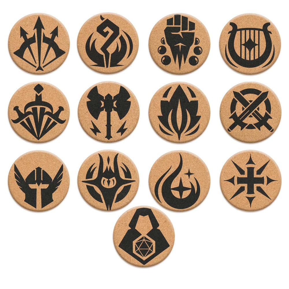 RPG Class & DM Icon Coasters