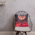 Girl on Moon Swing Premium Pillow