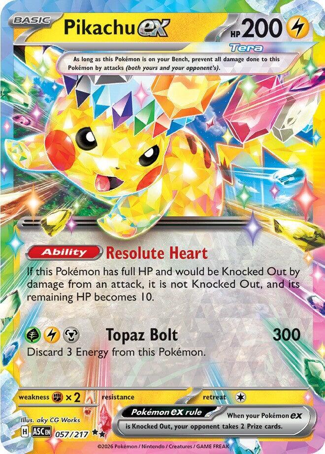 Pikachu ex - 057/217 - ME: Ascended Heroes