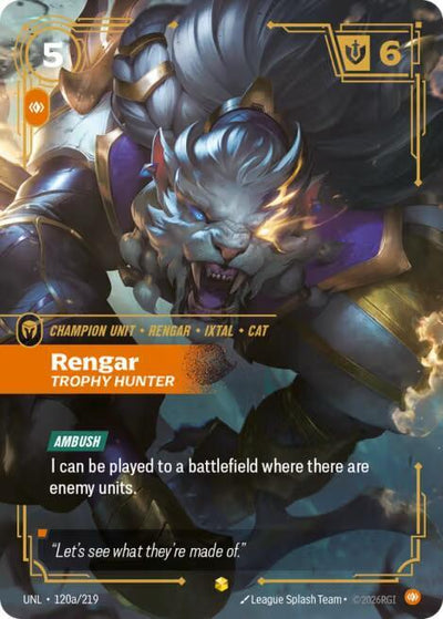 Rengar - Trophy Hunter (Alternate Art) - Unleashed