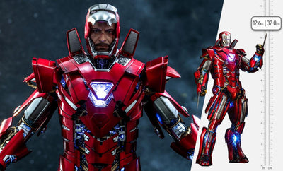 Hot Toys Iron Man 3 Iron Man Mark XXXIII Silver Centurion (Armor Suit Up Version) Sixth Scale Figure