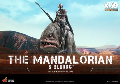 Hot Toys Star Wars The Mandalorian Mandalorian & Blurrg Sixth Scale Figure Set