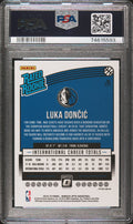 2018 Panini Donrus Optic - Luka Doncic - Rookie - Holo blue Velocity - #177 - PSA Graded Card
