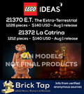 LEGO Ideas - ET The Extra Terrestrial #21370 (PRE-ORDER AUG 1, 2026)