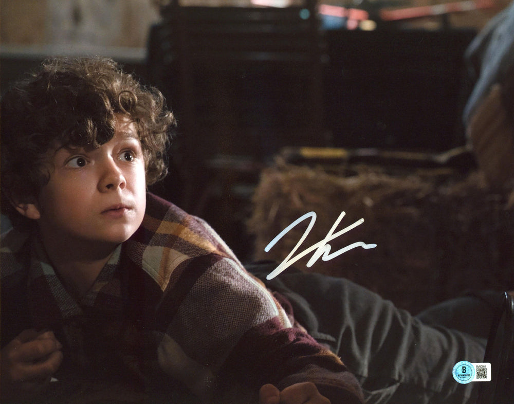 Noah Jupe A Quiet Place Authentic Signed 11x14 Horizontal Photo BAS #BV00901