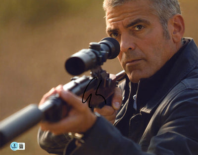 George Clooney The American Authentic Signed 11x14 Horizontal Photo BAS #BV00861