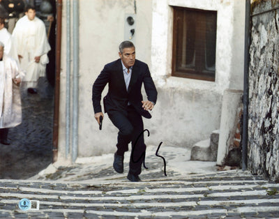 George Clooney The American Authentic Signed 11x14 Horizontal Photo BAS #BV00859