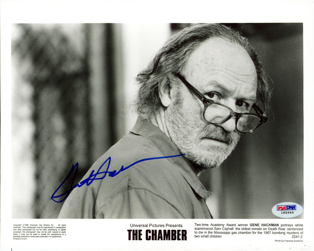 Gene Hackman The Chamber Authentic Signed 8x10 Horizontal Photo PSA/DNA #I85964