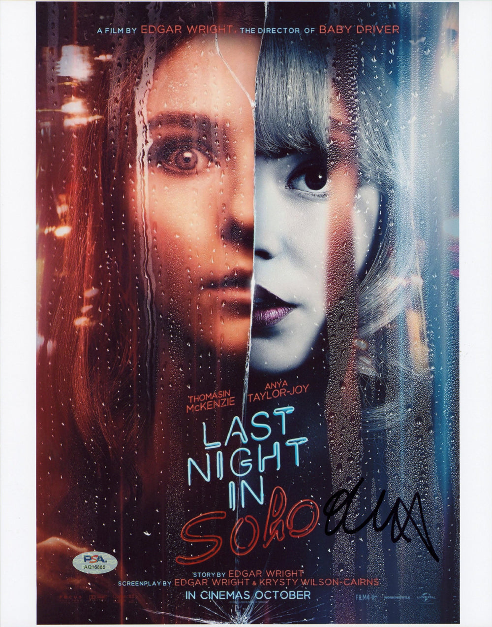 Thomasin McKenzie Last Night Soho Authentic Signed 11x14 Photo PSA/DNA #AQ16885