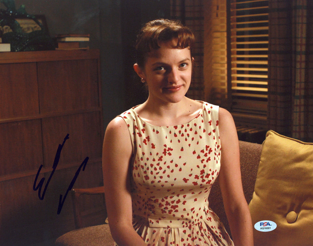 Elisabeth Moss Mad Men Authentic Signed 11x14 Horizontal Photo PSA/DNA #AQ16881