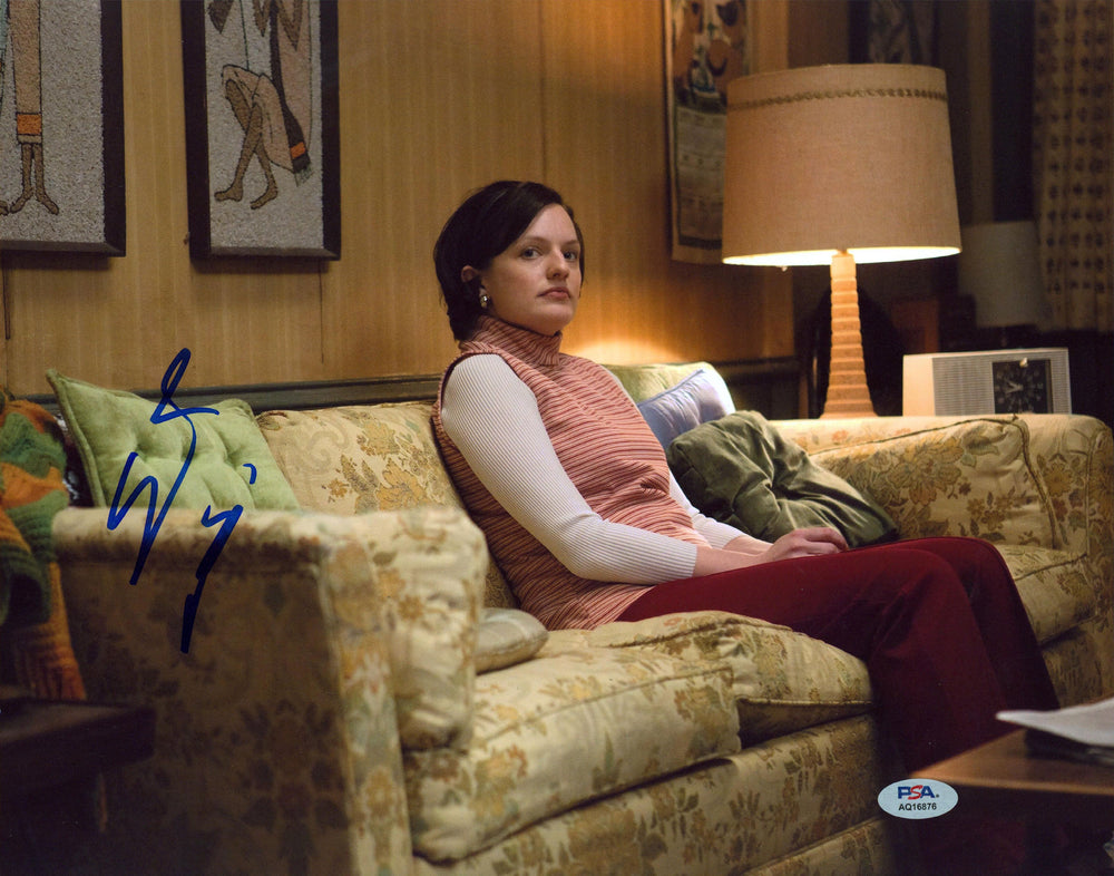 Elisabeth Moss Mad Men Authentic Signed 11x14 Horizontal Photo PSA/DNA #AQ16876