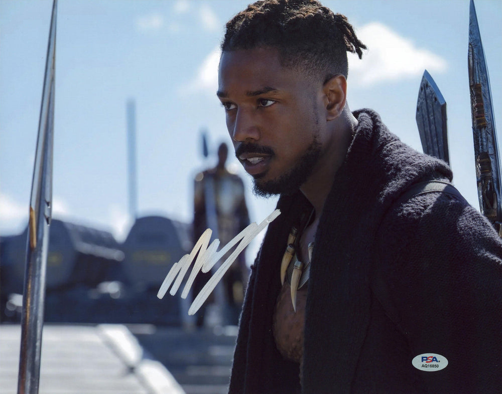 Michael B. Jordan Black Panther Authentic Signed 11x14 Photo PSA/DNA #AQ16850