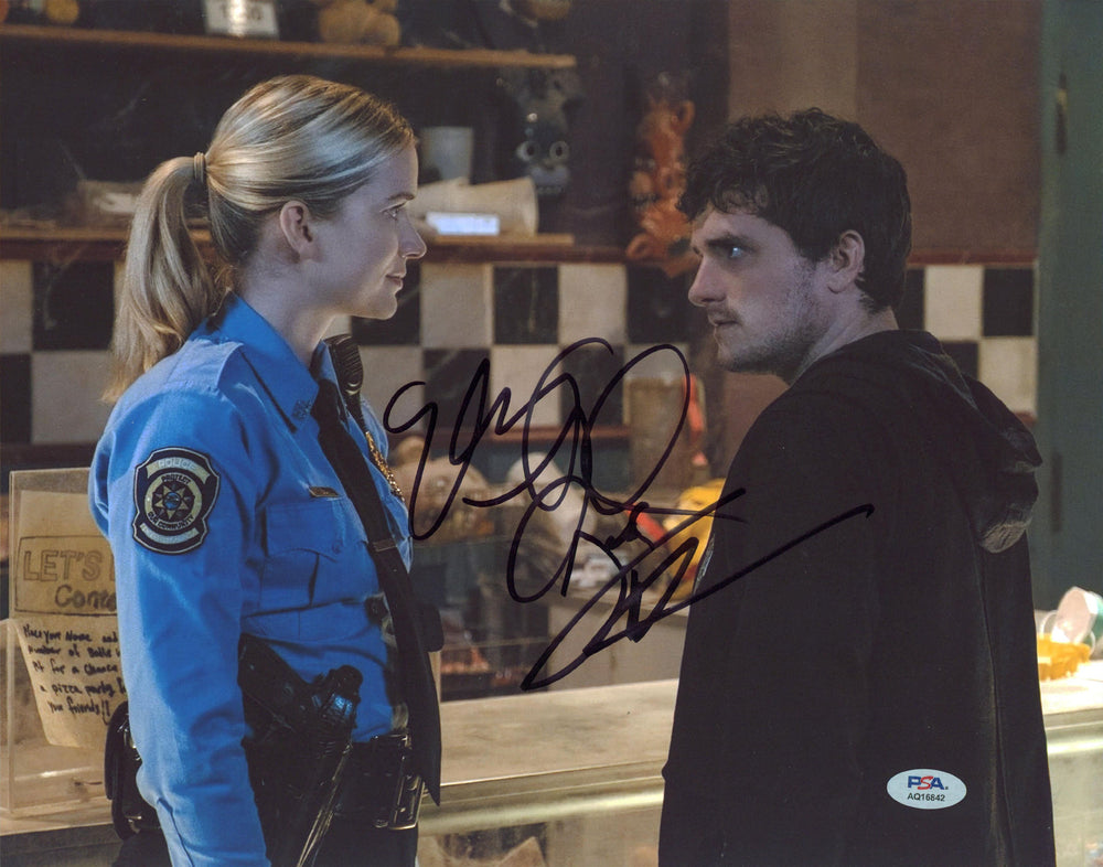 Elizabeth Lail & Josh Hutcherson Five Nights At Freddy's Signed 11x14 Photo PSA