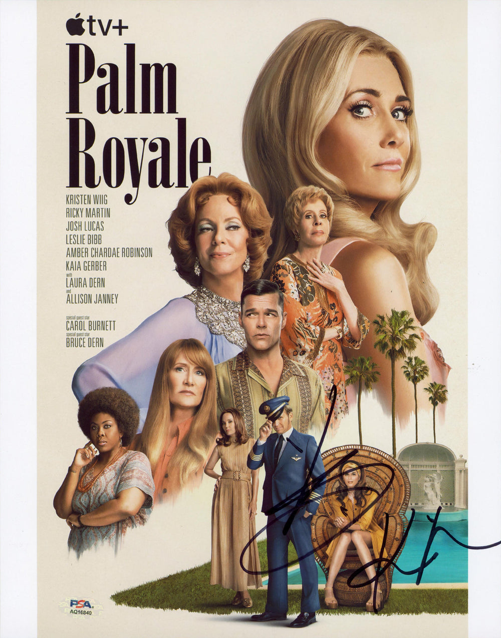 Kaia Gerber & Kristen Wiig Palm Royale Authentic Signed 11x14 Photo PSA #AQ16840