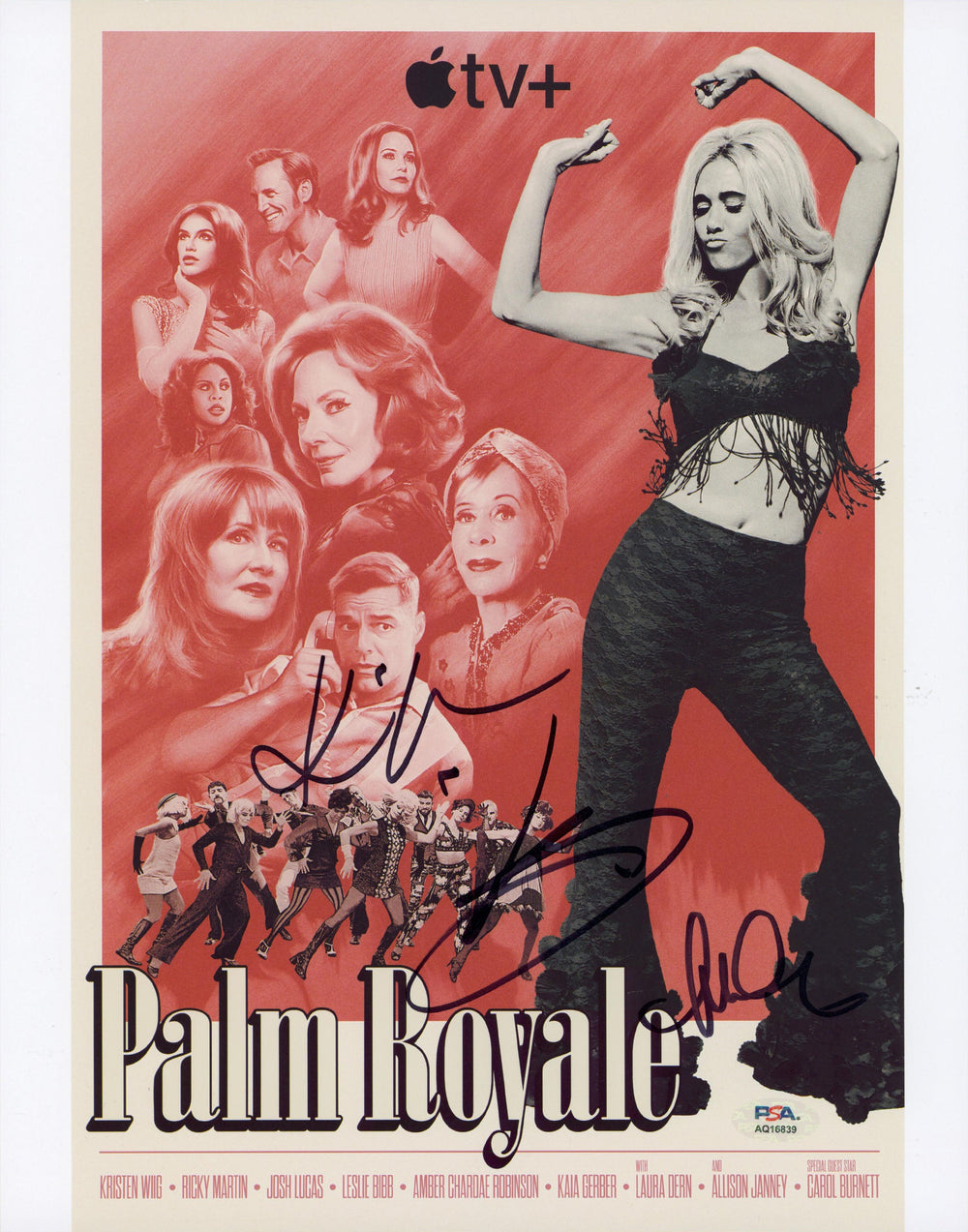 Palm Royale (3) Gerber, Wiig & Cohn Authentic Signed 11x14 Photo PSA #AQ16839