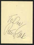 Peter Falk Columbo "To Don" Authentic Signed 4.5x6 Cut Signature BAS #BV03275