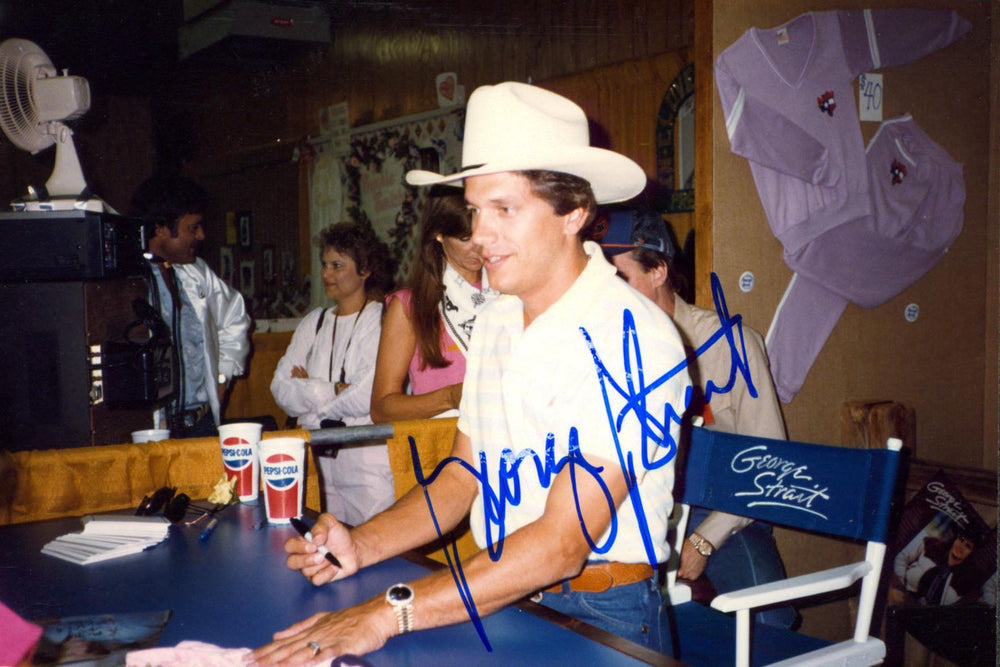 George Strait Country Musician Authentic Signed 4x6 Type 1 Photo JSA #CJ41552